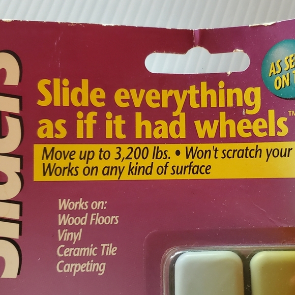 MAGIC SLIDERS 24 X 100MM RECTANGLE 1"X4" Sliding Disc 4 In Package As Seen On TV - Picture 5 of 5